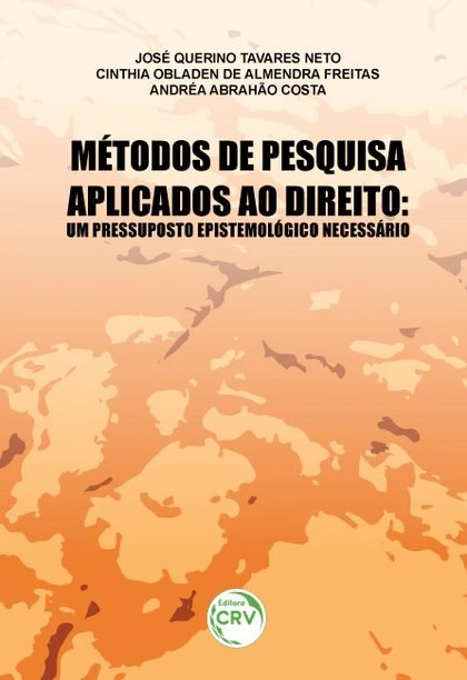 Capa de Métodos de Pesquisa Aplicados ao Direito: um pressuposto epistemológico necessário